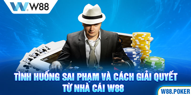 Tình huống sai phạm và cách giải quyết từ nhà cái W88